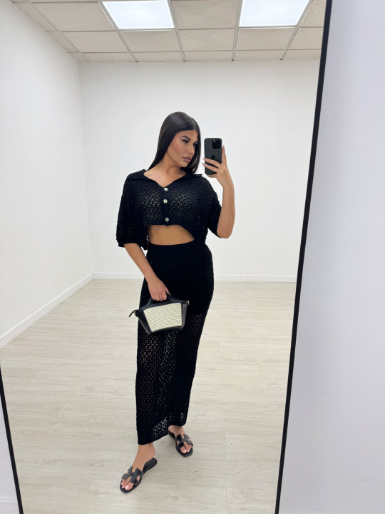 CONJUNTO CROCHET NEGRO